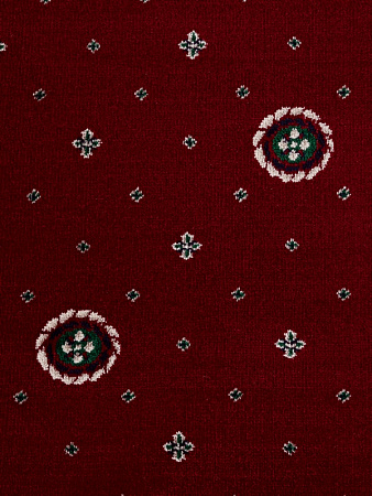 картинка Ковролин Merinos ECO, Виктория 02 (кружок) Red (красный) магазин  Carpet-Center.ru являющийся официальным дистрибьютором в России