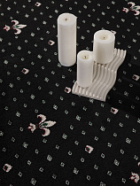 Ковролин Merinos ECO, Виктория 01 (лилия) Black (чёрный) от магазина  Carpet-Center.ru