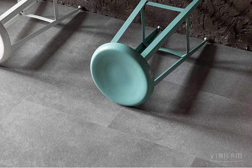 картинка Виниловый ламинат VINILAM Ceramo Stone 6 мм 61609 Цемент магазин  Carpet-Center.ru являющийся официальным дистрибьютором в России
