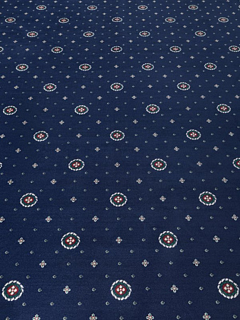 картинка Ковролин Merinos ECO, Виктория 02 (кружок) Blue (синий) магазин  Carpet-Center.ru являющийся официальным дистрибьютором в России