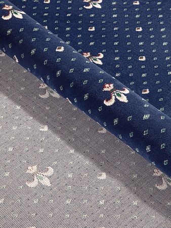 картинка Ковролин Merinos ECO, Виктория 01 (лилия) Blue (синий) магазин  Carpet-Center.ru являющийся официальным дистрибьютором в России