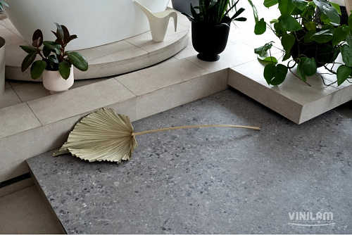  Виниловый ламинат VINILAM Ceramo Stone 6 мм 71613 Терраццо от магазина  Carpet-Center.ru